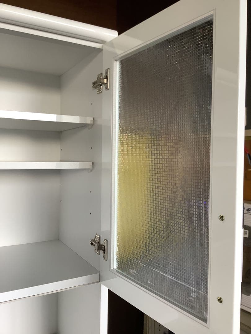 【状態良好】キッチンボード コンセント付き 食器棚 ローデスⅡ クラフトコガ