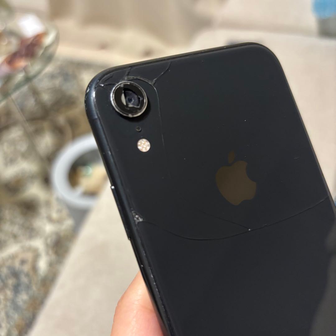 iPhone XR 256GB カメラ、背面割れ