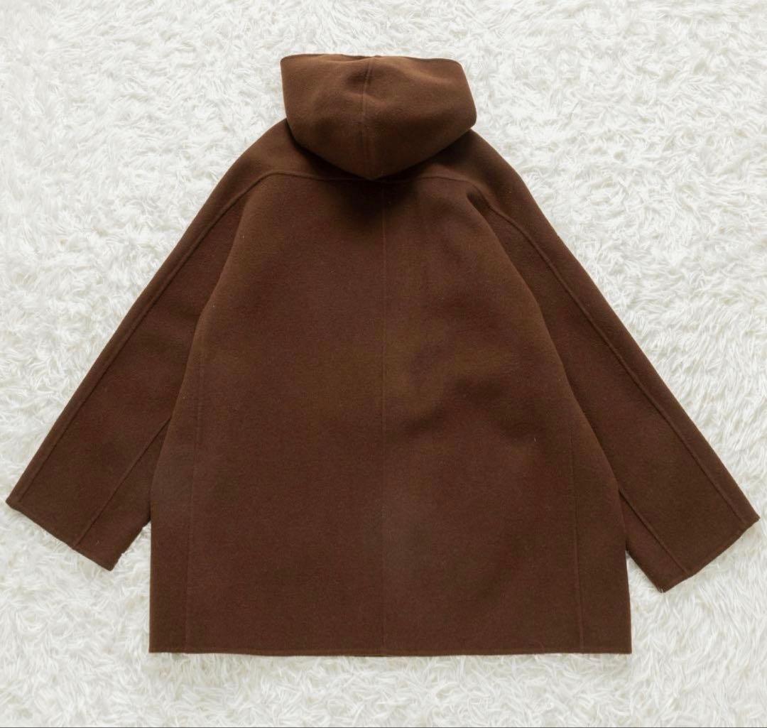 Ballsey プレミアムウールリバー フーデッドショートコート ブラウン 36