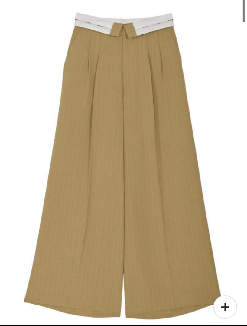 ま*お様 TURN BACK WAIST WIDE PANTS