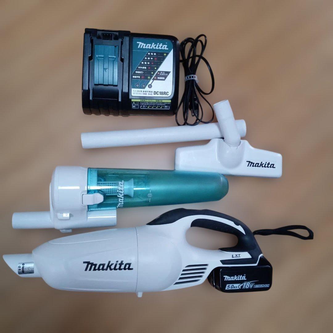 マキタ18V充電式クリーナCL181FD 純正バッテリー、充電器、サイクロン付