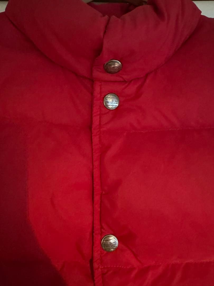 L.L.Bean レッド ダウンベスト