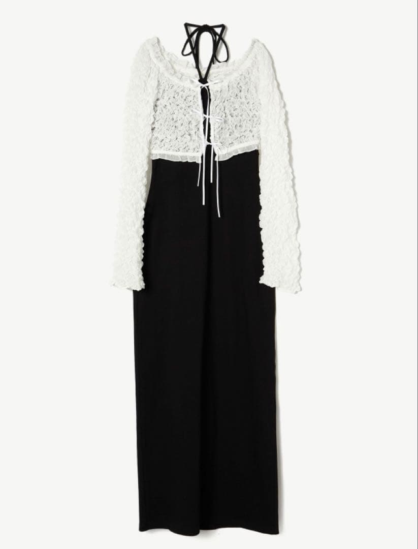 エイミーイストワールeimy istoireシャーリングトップス付きワンピース