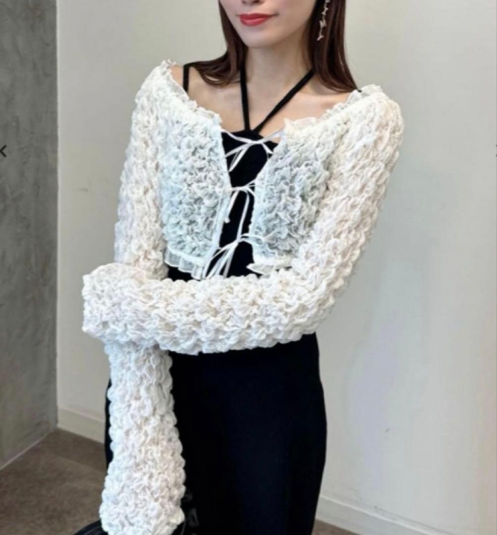 エイミーイストワールeimy istoireシャーリングトップス付きワンピース