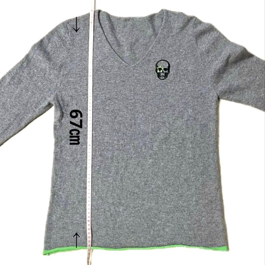 ジ*ウ様 【限定色】美品ルシアンぺラフィネ　カシミアセータ ーニット　L グレー