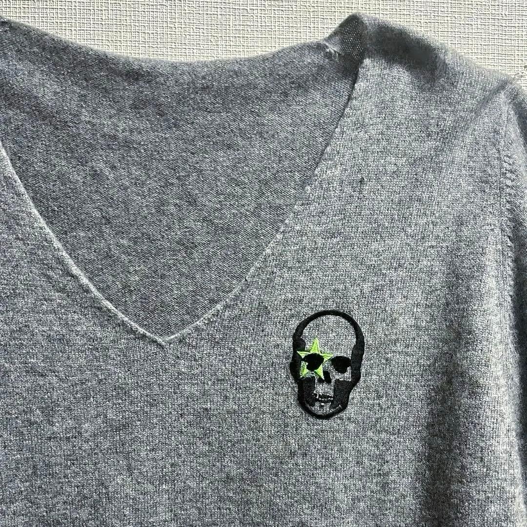 ジ*ウ様 【限定色】美品ルシアンぺラフィネ　カシミアセータ ーニット　L グレー