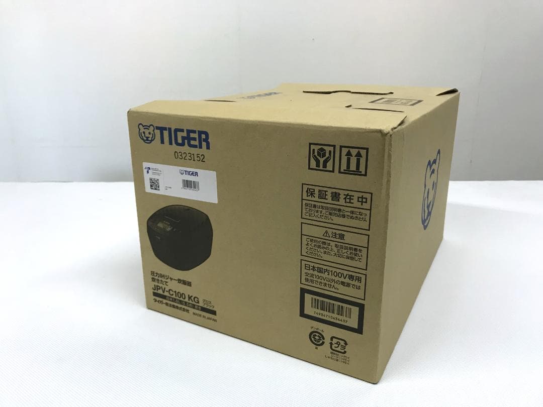 未使用品　タイガー　圧力IHジャー炊飯器　炊きたて　JPV-C100　5.5合