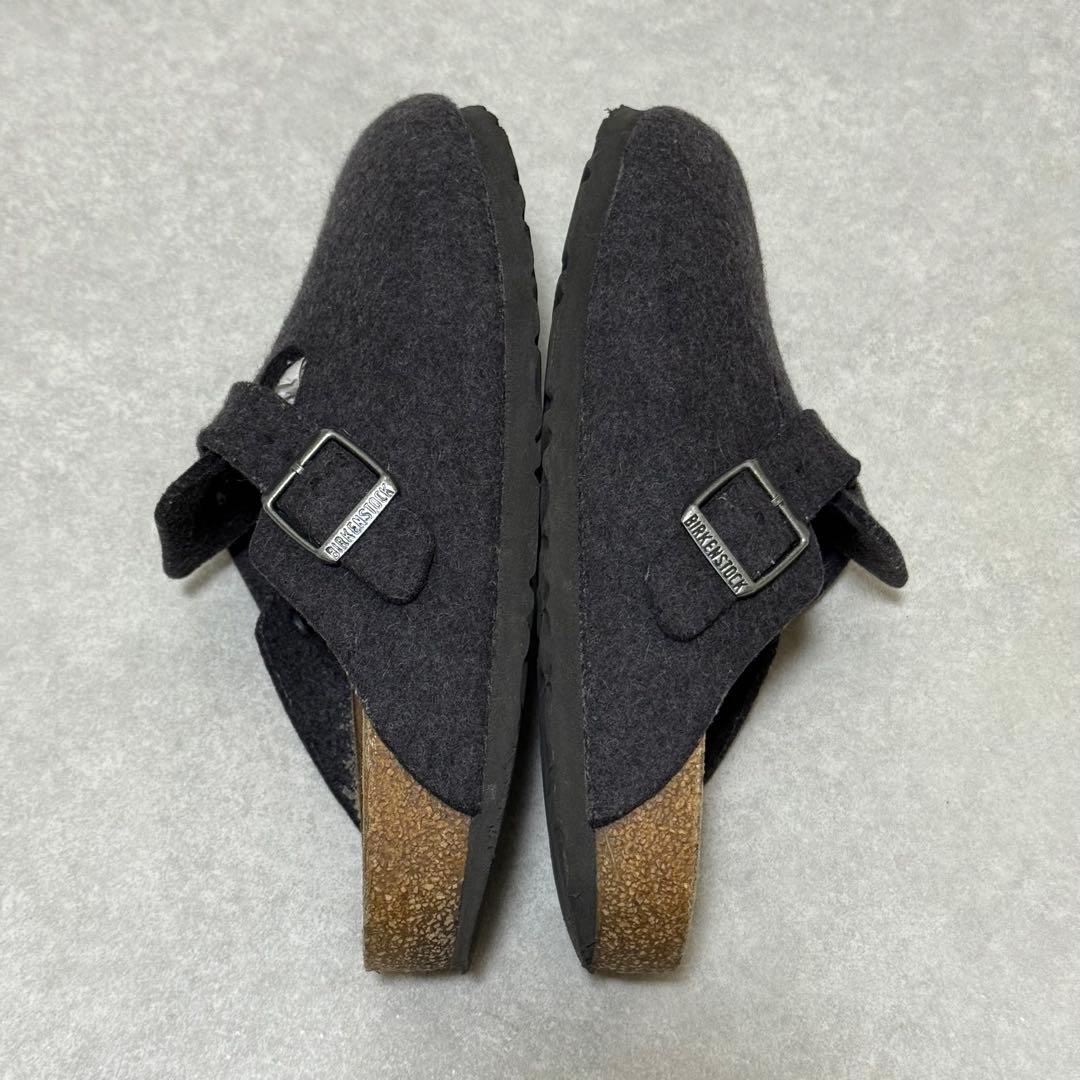 【ビルケンシュトック】ボストン　ウールフェルト クロッグサンダル　24cm