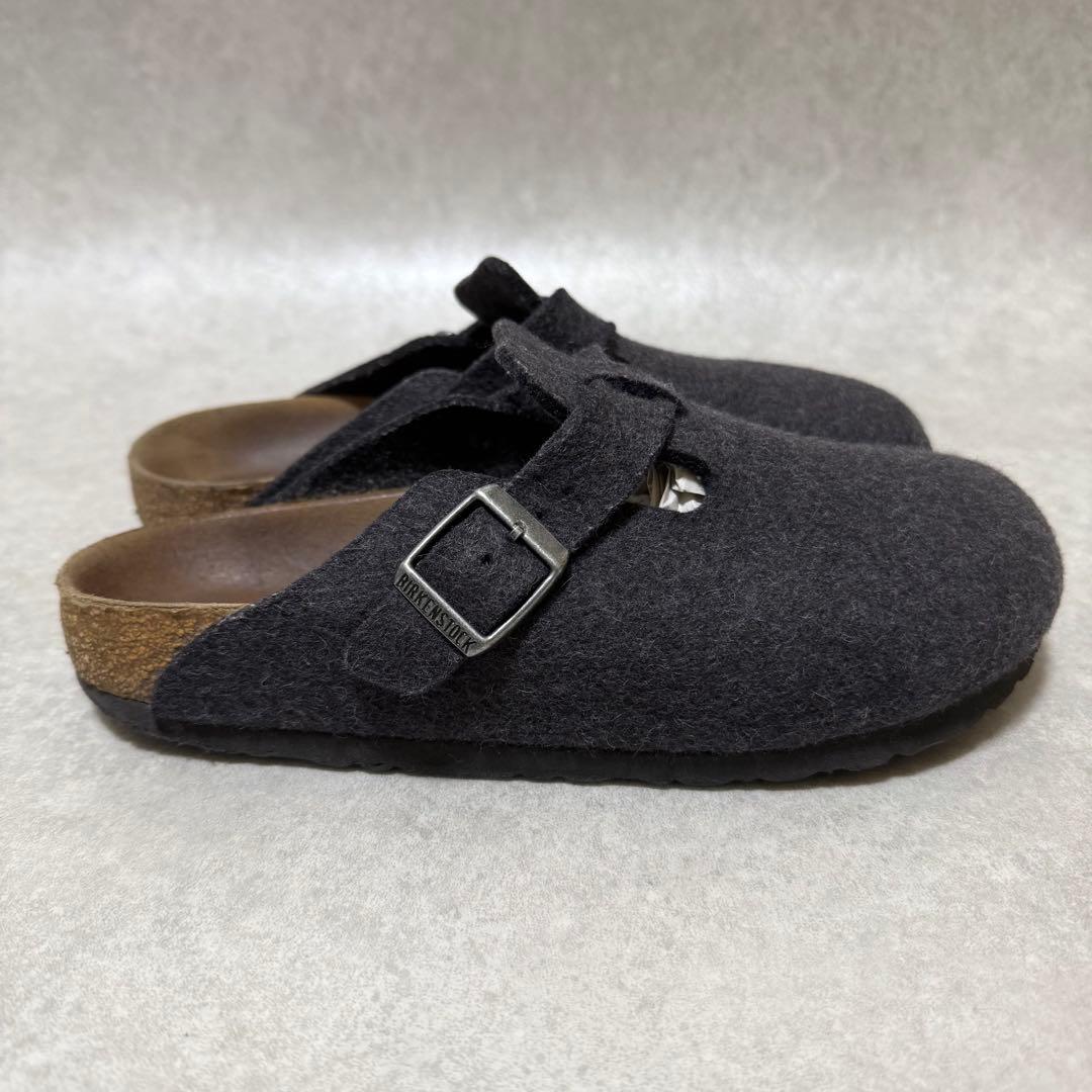 【ビルケンシュトック】ボストン　ウールフェルト クロッグサンダル　24cm
