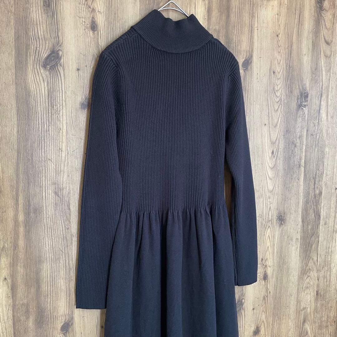 1/25まで限定価格❣️PLUS OTO.HA ハーフジップニットワンピース