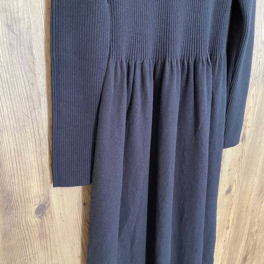 1/25まで限定価格❣️PLUS OTO.HA ハーフジップニットワンピース