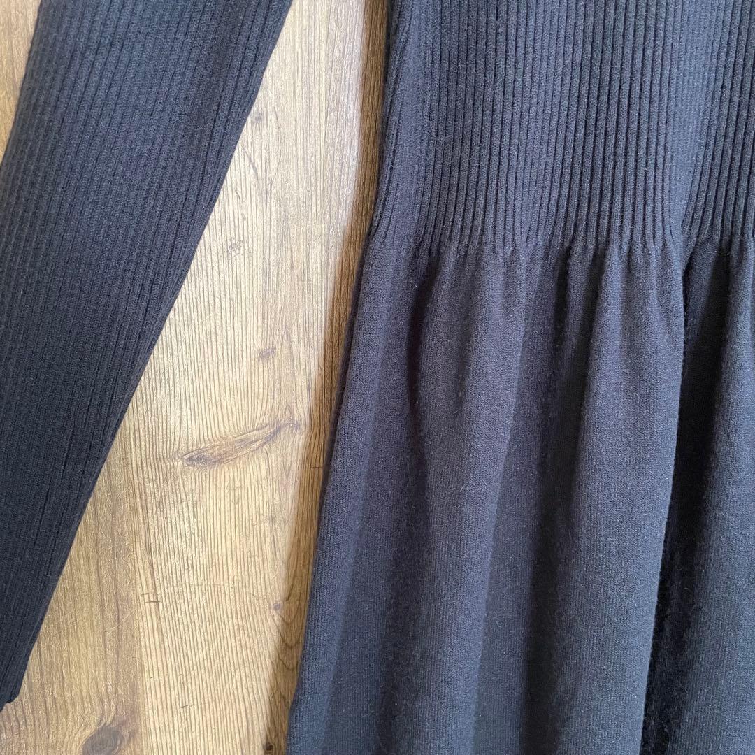 1/25まで限定価格❣️PLUS OTO.HA ハーフジップニットワンピース