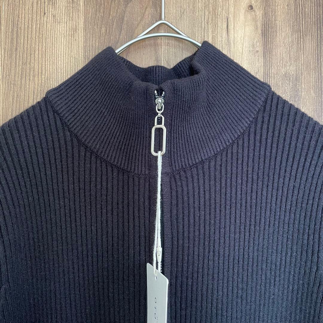 1/25まで限定価格❣️PLUS OTO.HA ハーフジップニットワンピース