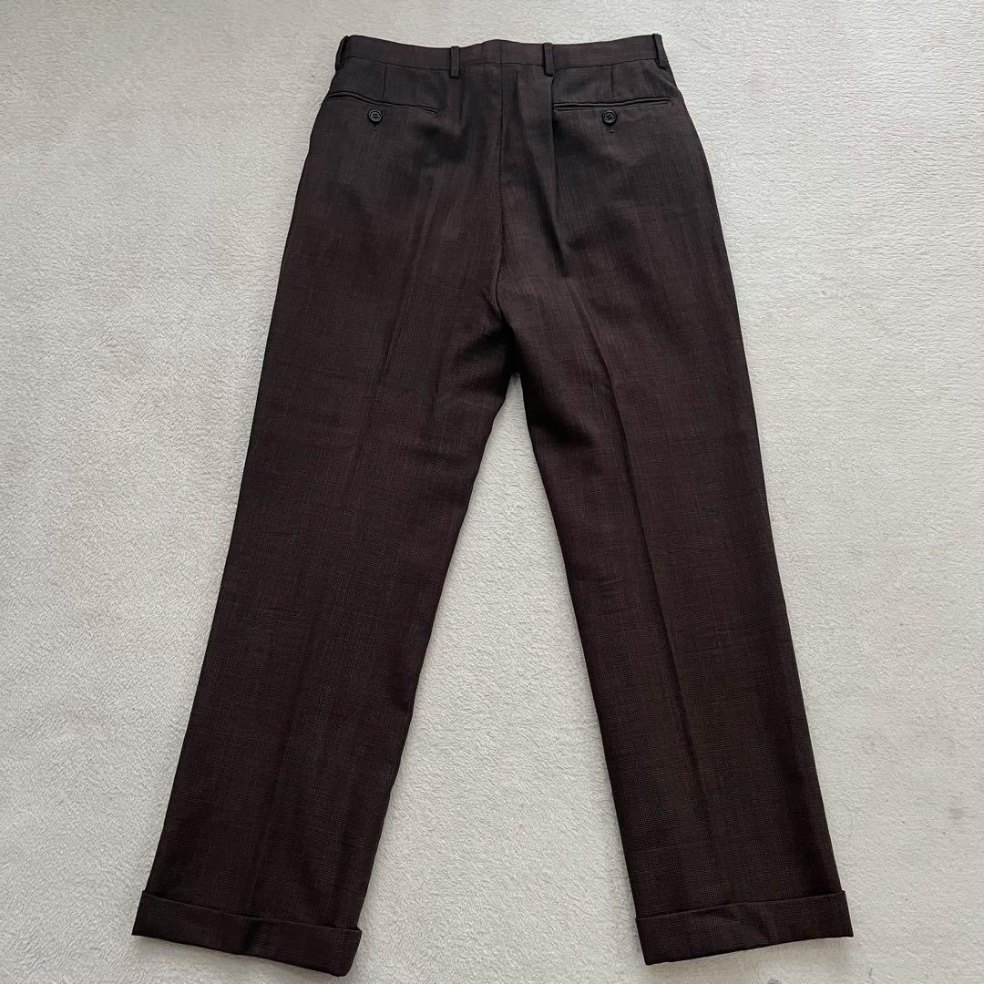 ポールスミス　ゼニア　セットアップ　スーツ 背抜き ブラウン