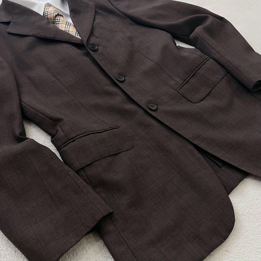 ポールスミス　ゼニア　セットアップ　スーツ 背抜き ブラウン