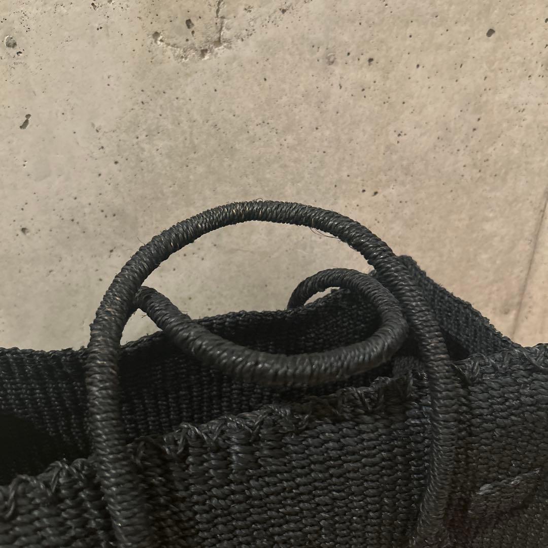 SEA(シー)オールアバカ カゴバーキンバッグ　M ブラック