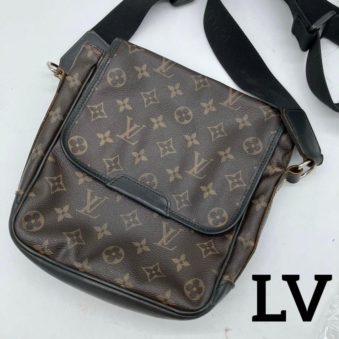 【極美品】　ルイヴィトン　モノグラムマカサー バスPM　ショルダーバッグ　レザー