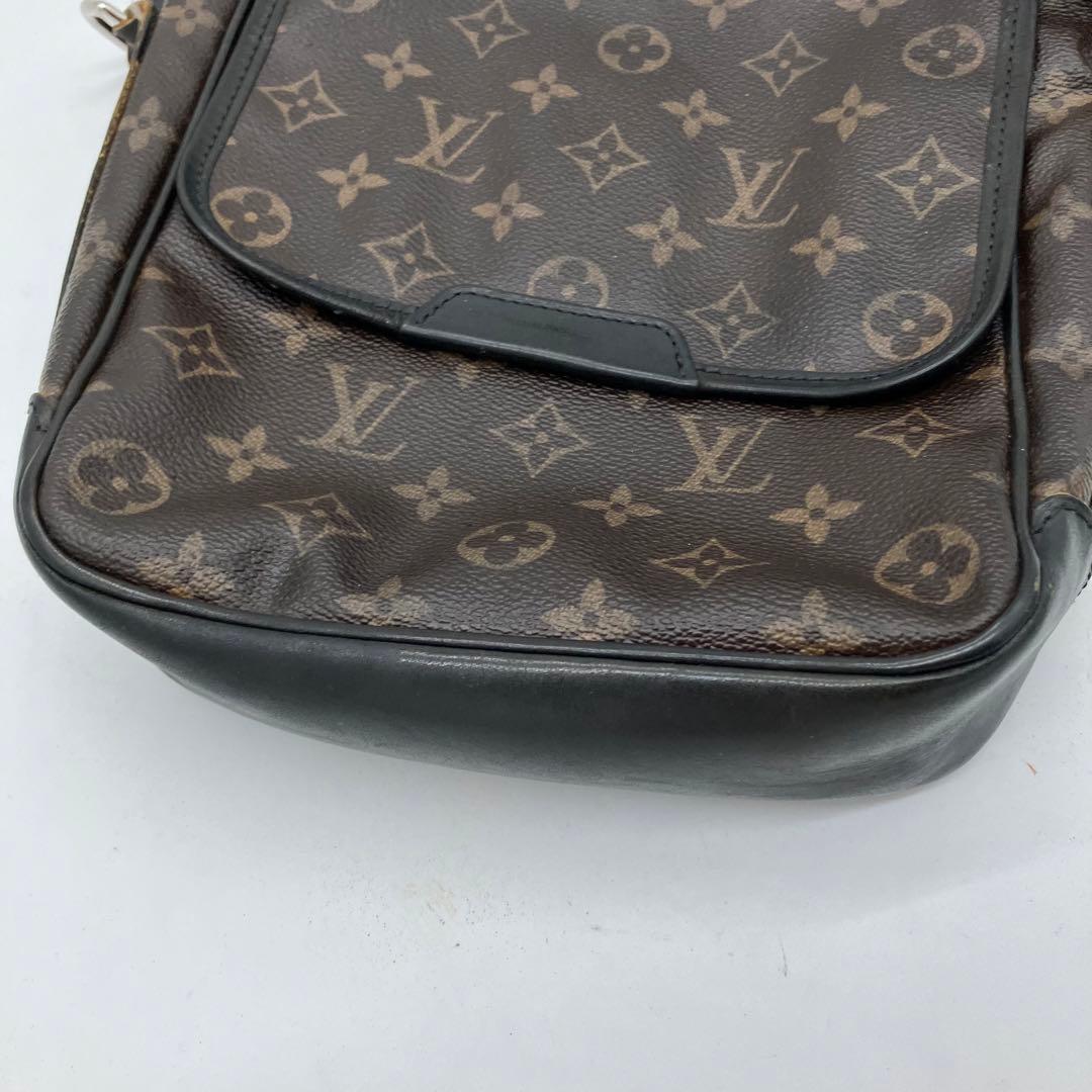 【極美品】　ルイヴィトン　モノグラムマカサー バスPM　ショルダーバッグ　レザー
