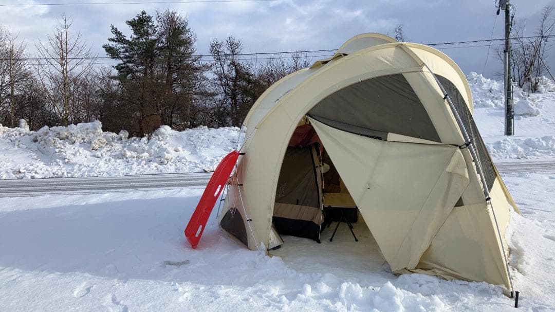 予備用ポール付 「DOD ファイヤーベース（ベージュ）」＜中古＞