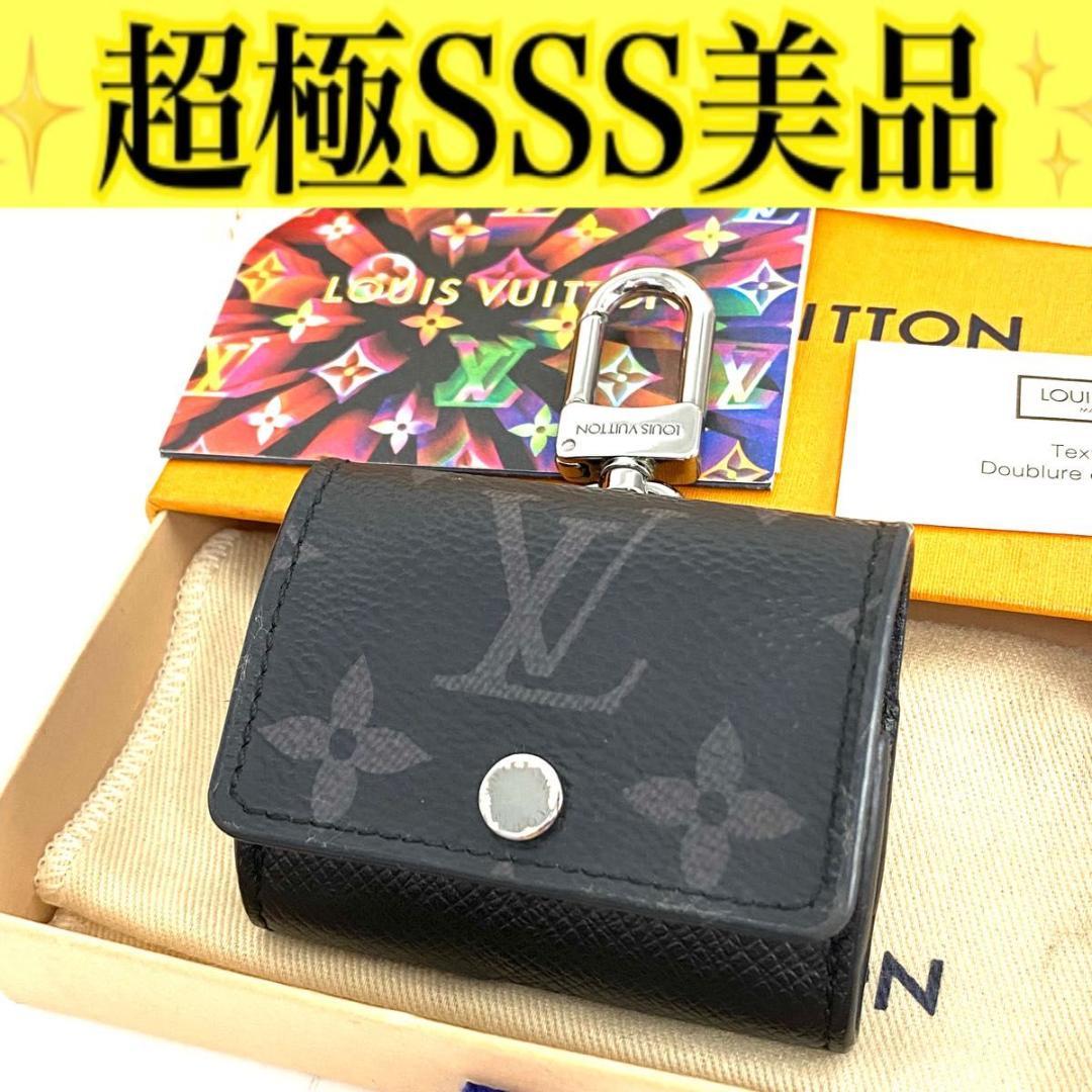 ルイヴィトン◎モノグラム エクリプス LV イヤホン ポーチ AirPods 黒