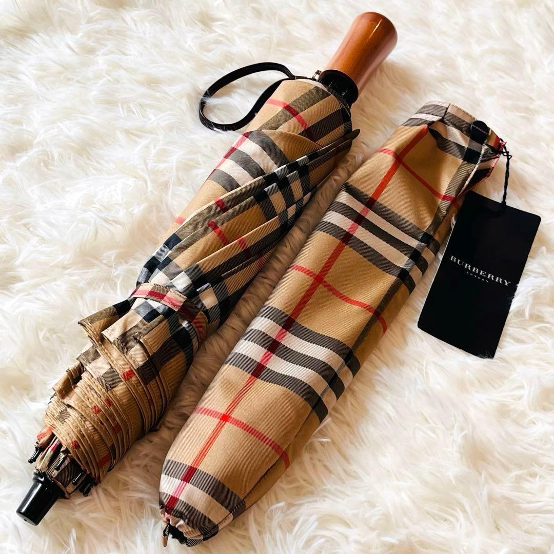 新品未使用✨ タグ付き バーバリーロンドン　ノバチェック　折りたたみ傘