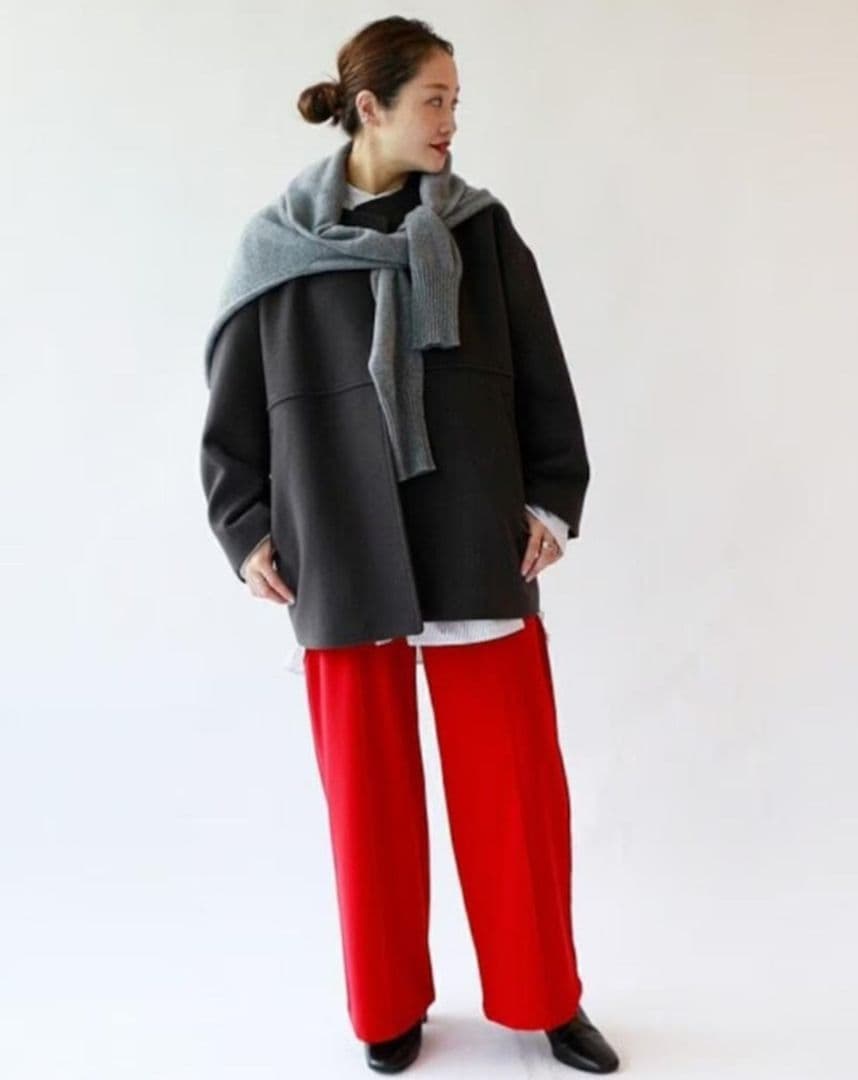 JOURNAL STANDARD スーパー140ビーバーノーカラーショートコート