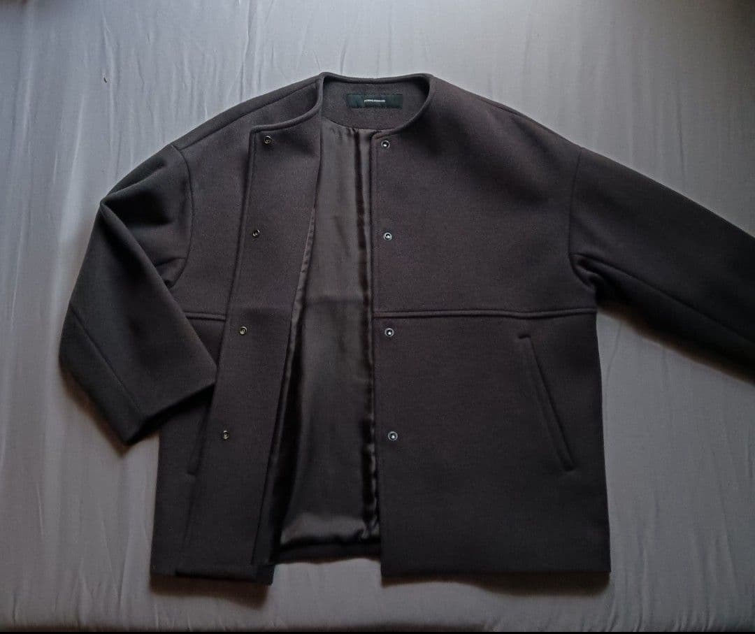 JOURNAL STANDARD スーパー140ビーバーノーカラーショートコート