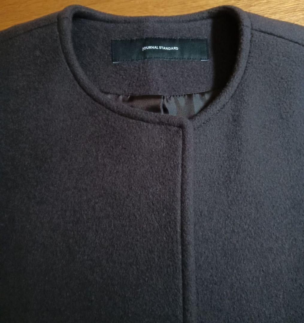 JOURNAL STANDARD スーパー140ビーバーノーカラーショートコート