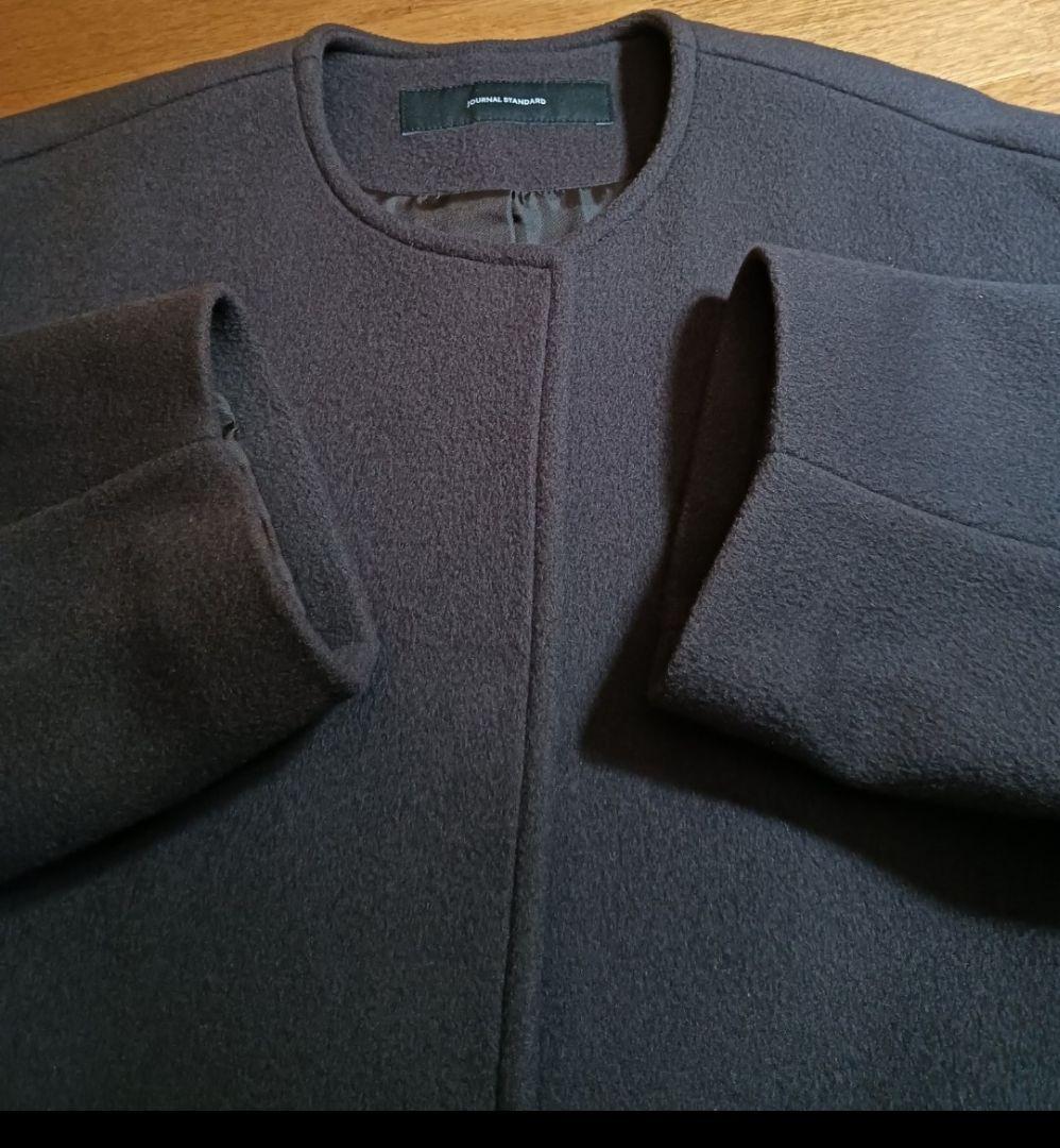 JOURNAL STANDARD スーパー140ビーバーノーカラーショートコート