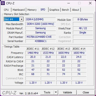 SAMSUNG DDR4-3200 8GB×2枚組