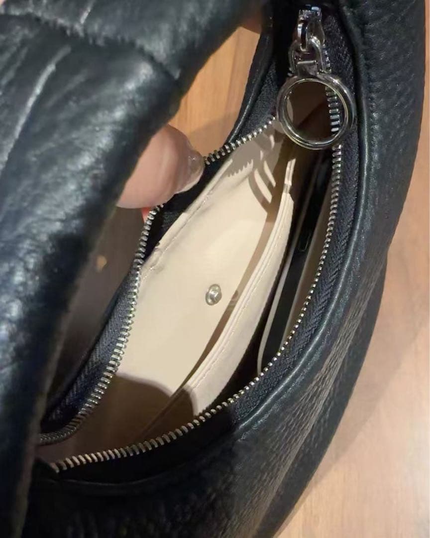 Aeta ブラックハンドバッグSz/-