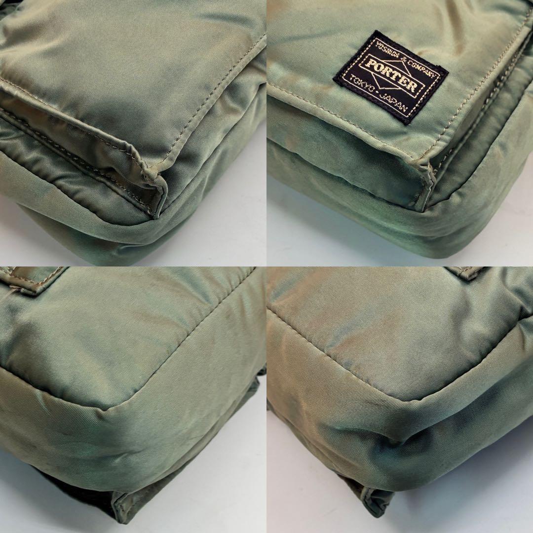 【美品✨】ポーター タンカー ショルダーバッグ ボディバッグ セージグリーン