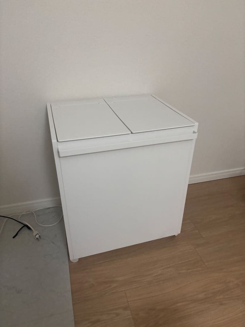 tower 『 山崎実業 蓋付き目隠し2分割　ゴミ箱』　45L袋対応