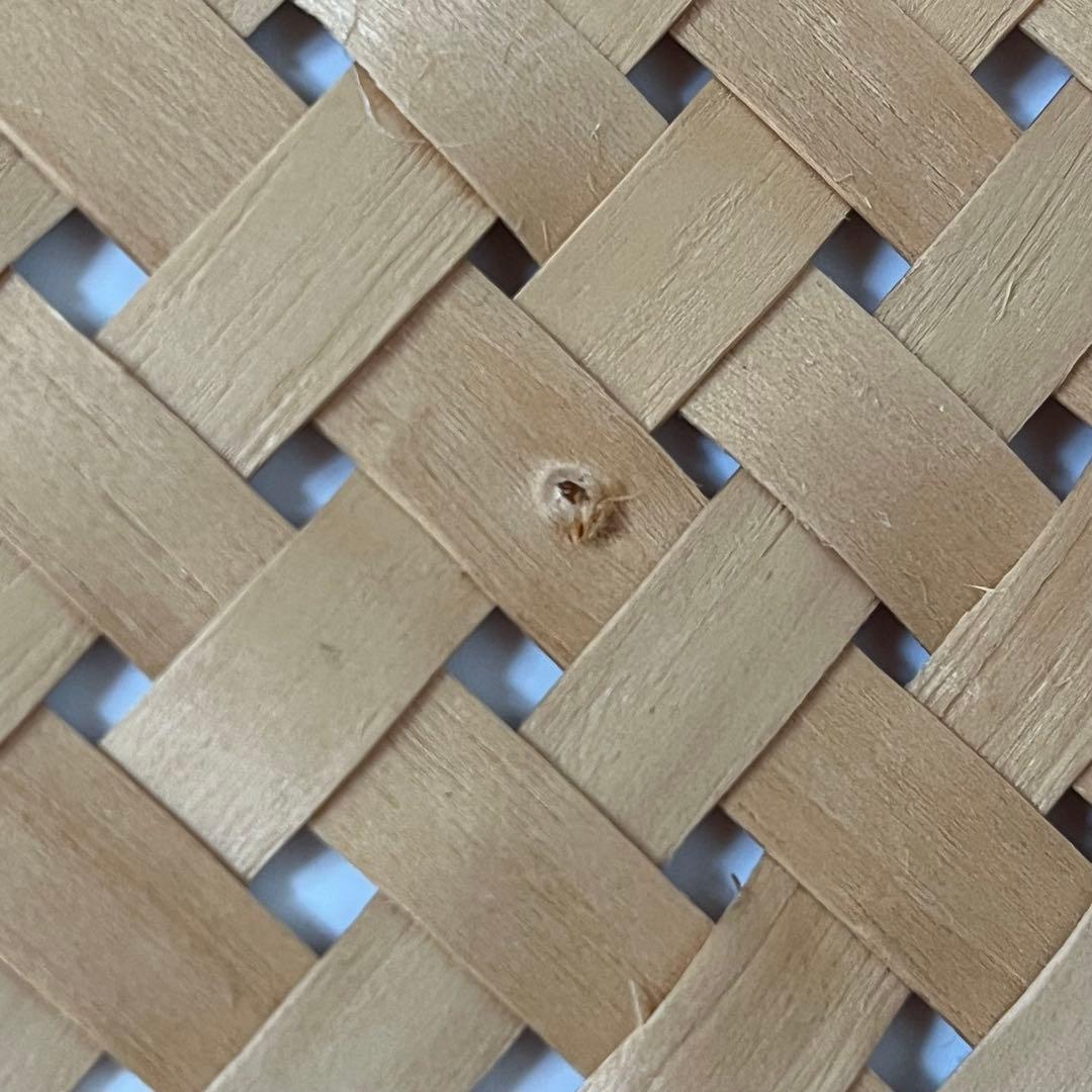 秋田 イタヤ細工 文箱 文庫 A4 イタヤカエデ かご 籠カゴ 四ツ目編み