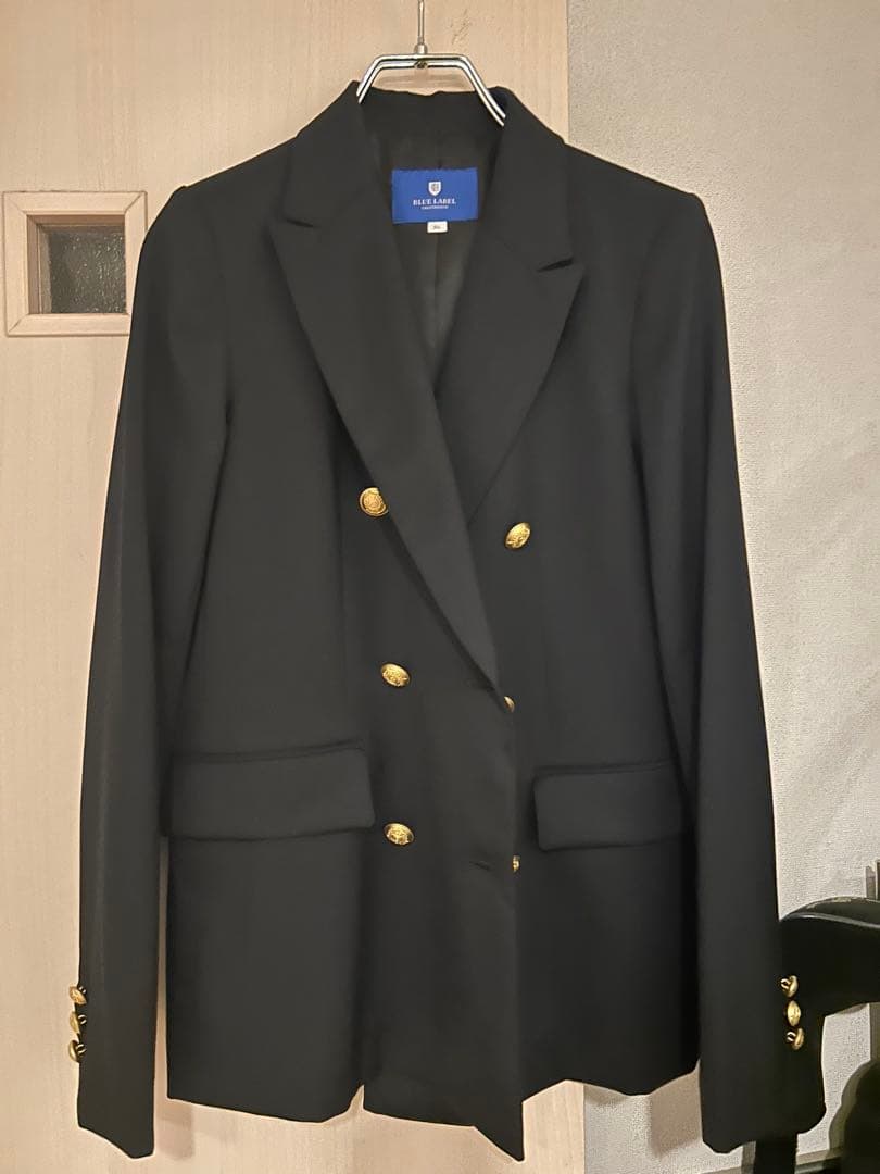 【新品】BLUELABEL CRESTBRIDGEネイビーブレザーダブル36