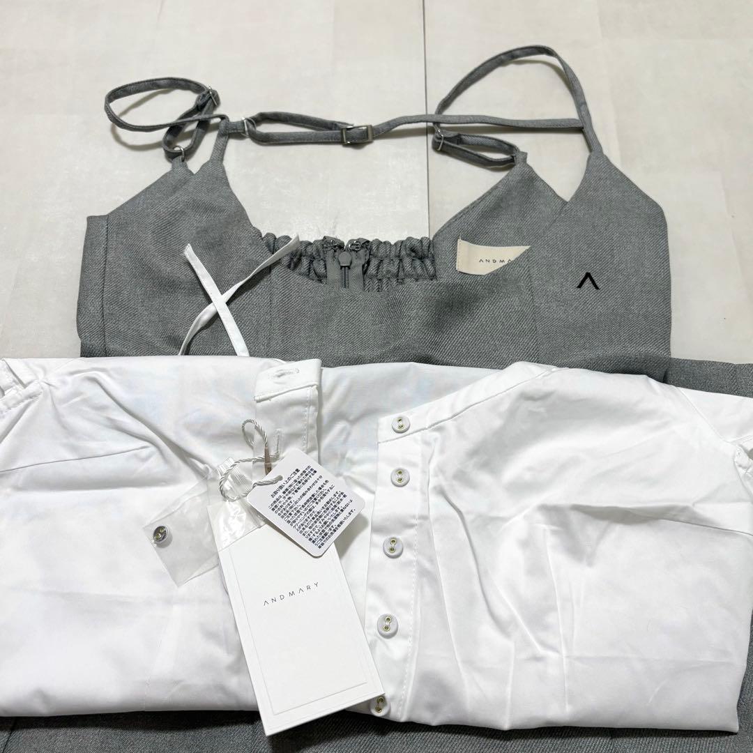 ワンピース Betty layered dress / AND MARY