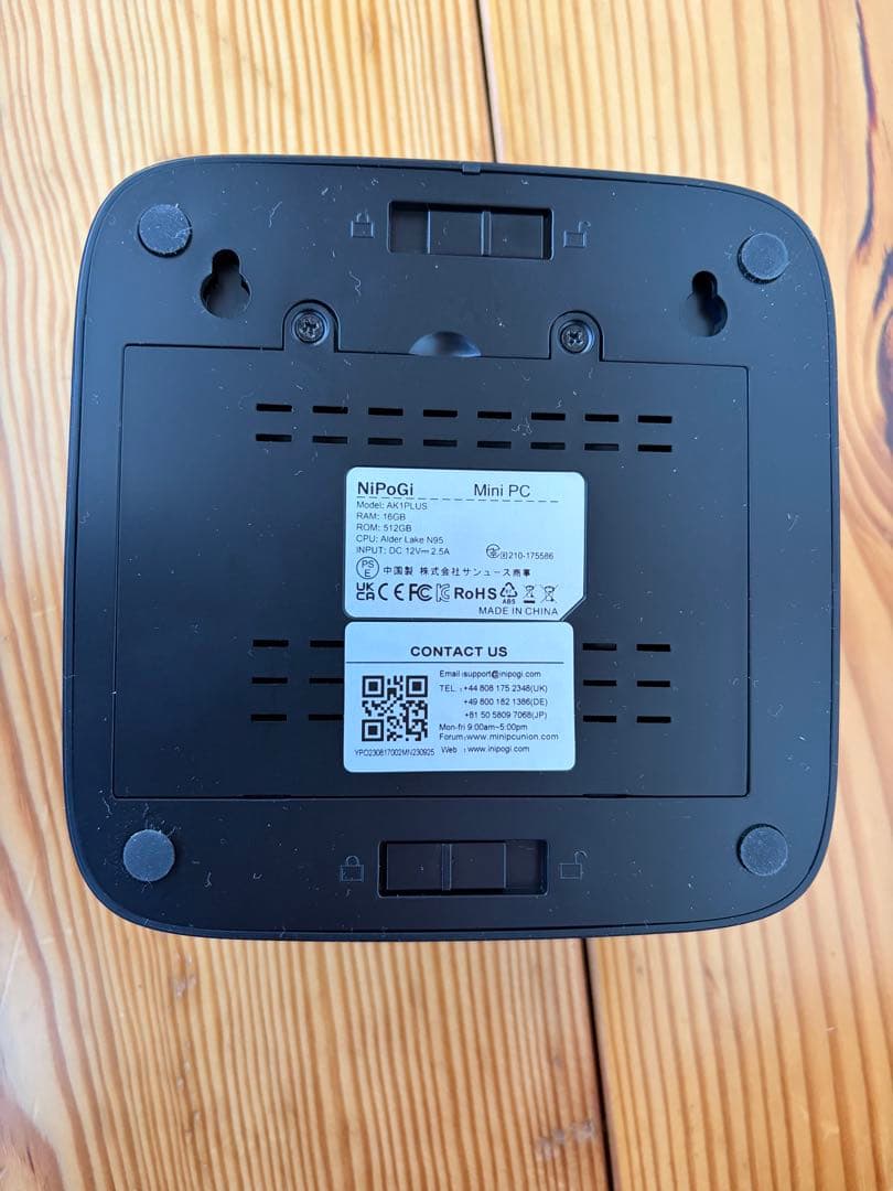 ミニPC NiPoGi Mini PC AK1Plus 16GB/256GB