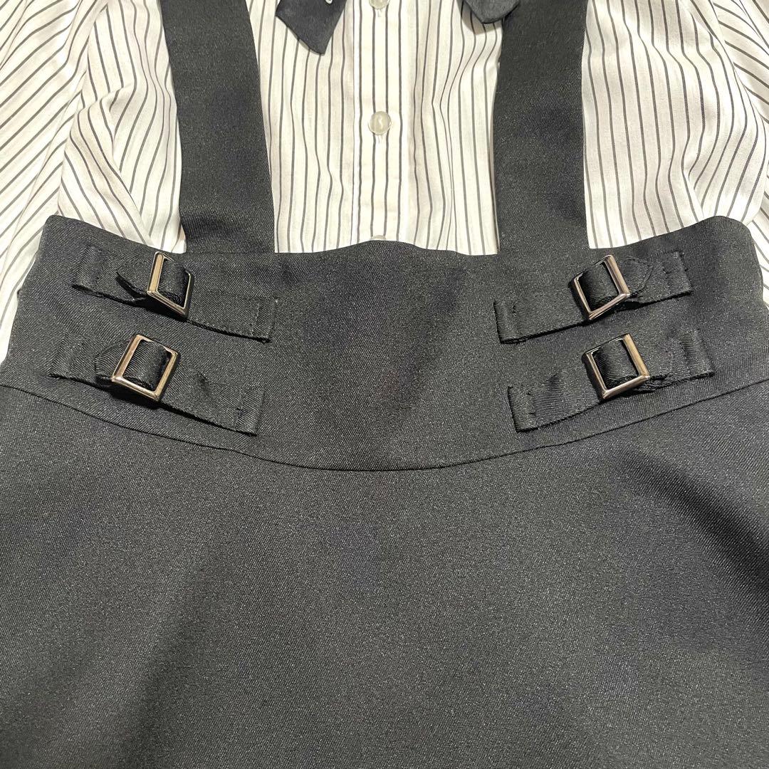 美品♪アリサナ 160 スーツ 卒業式 黒 ロングスカート セットアップ