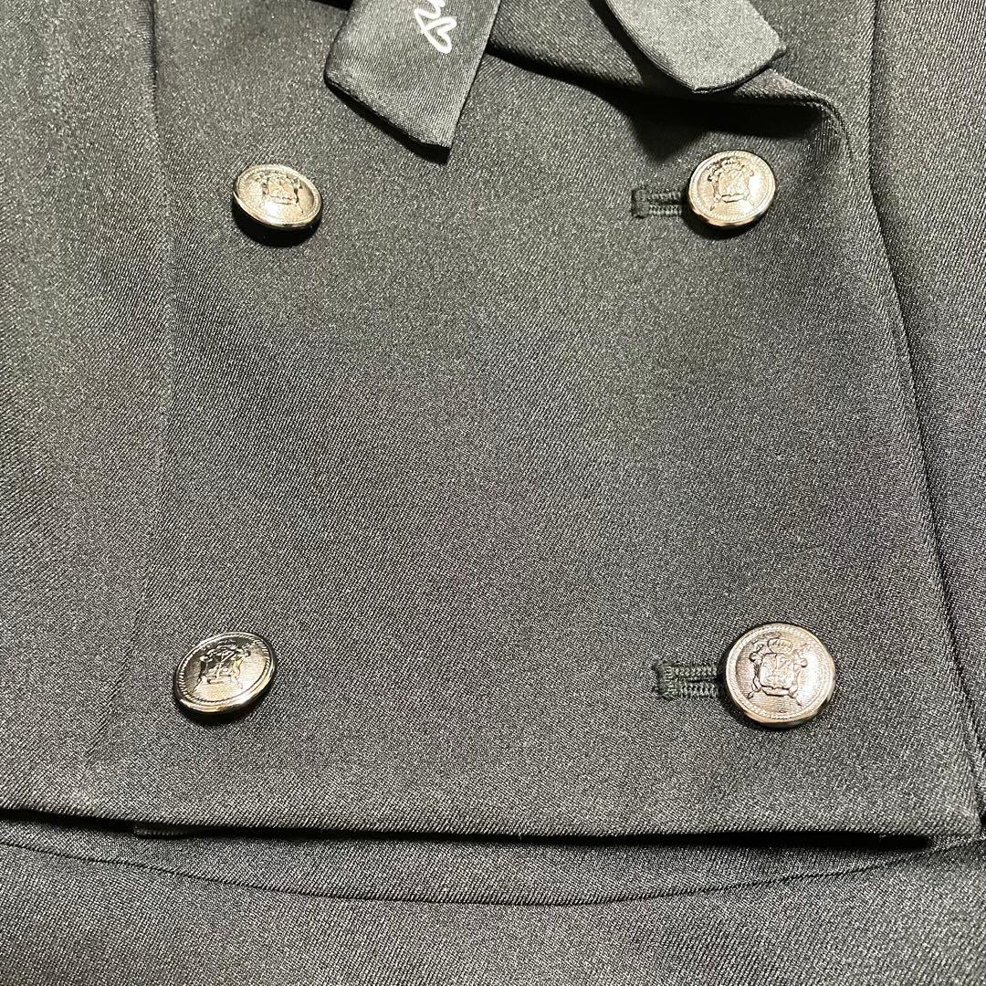 美品♪アリサナ 160 スーツ 卒業式 黒 ロングスカート セットアップ