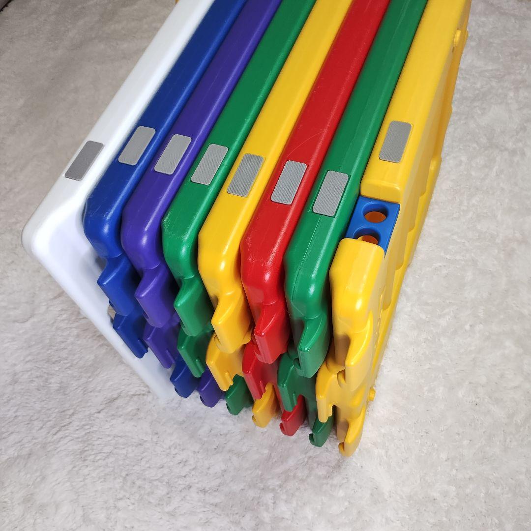 日本育児✨️ベビーサークル ミュージカルキッズランドDX 8枚 カラフル　美品