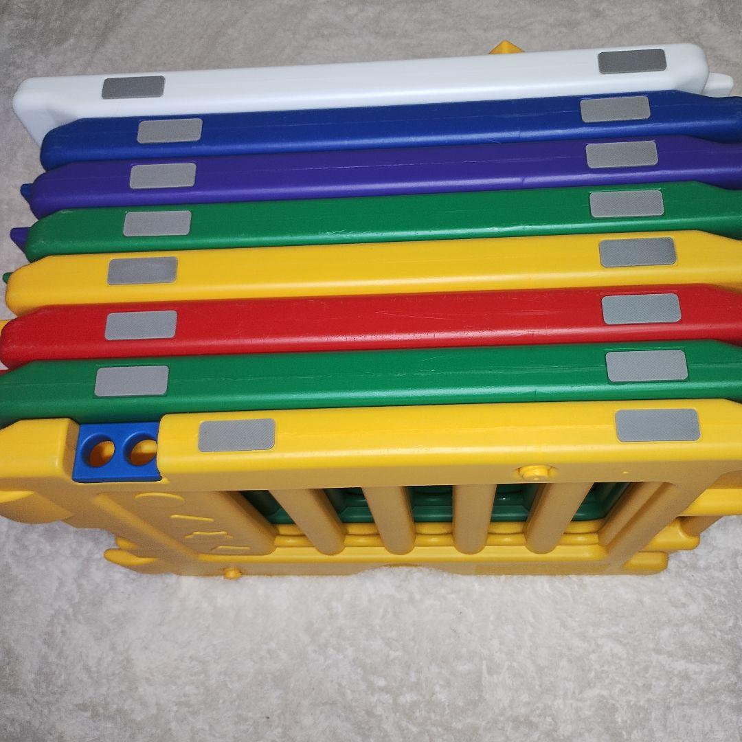 日本育児✨️ベビーサークル ミュージカルキッズランドDX 8枚 カラフル　美品