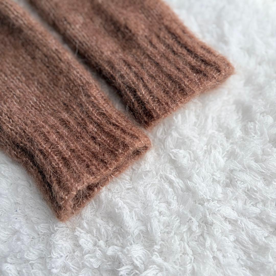 【極美品 24AW】ドレステリア マキシカーディガン モヘヤ アルパカ ブラウン