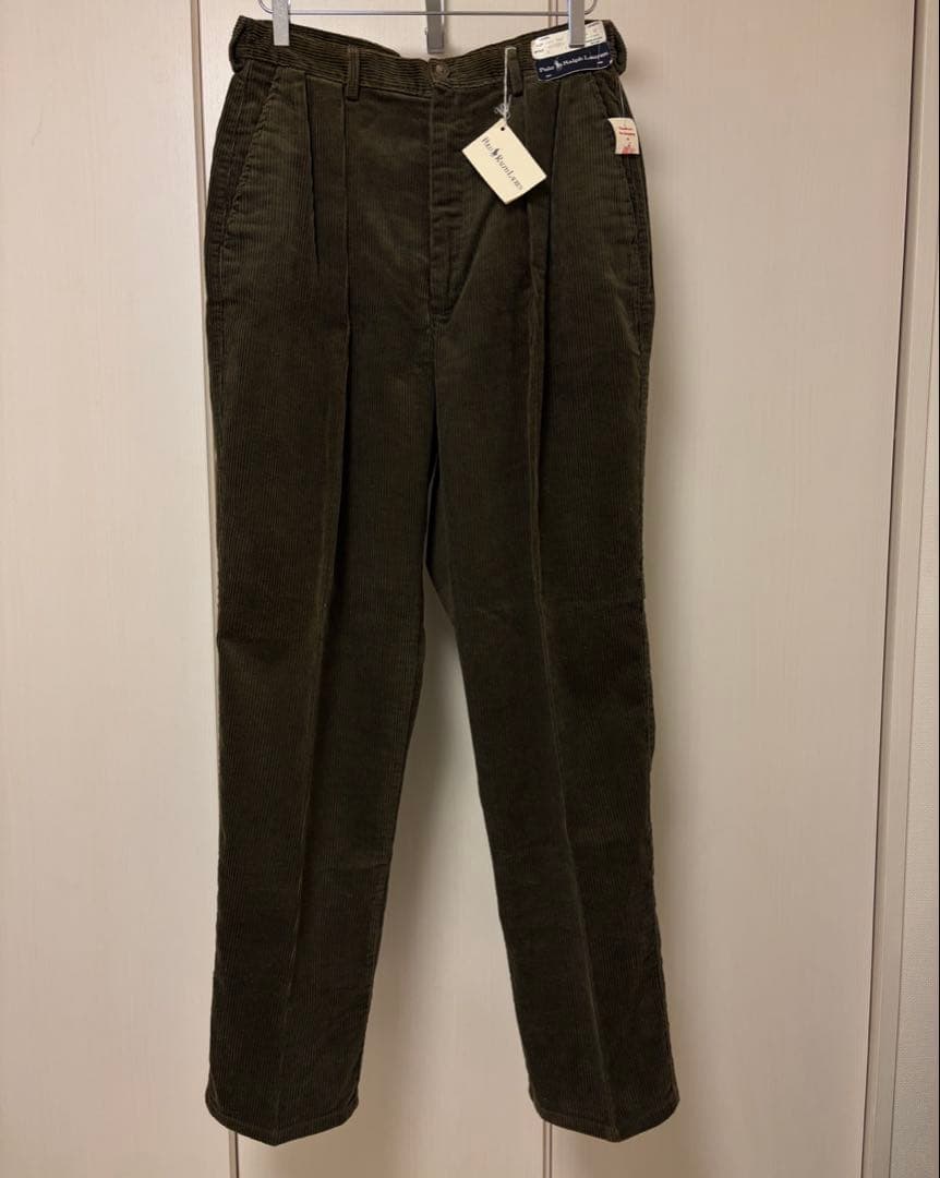 80s ラルフローレン デッドストック 太畝 コーデュロイ パンツ USA製