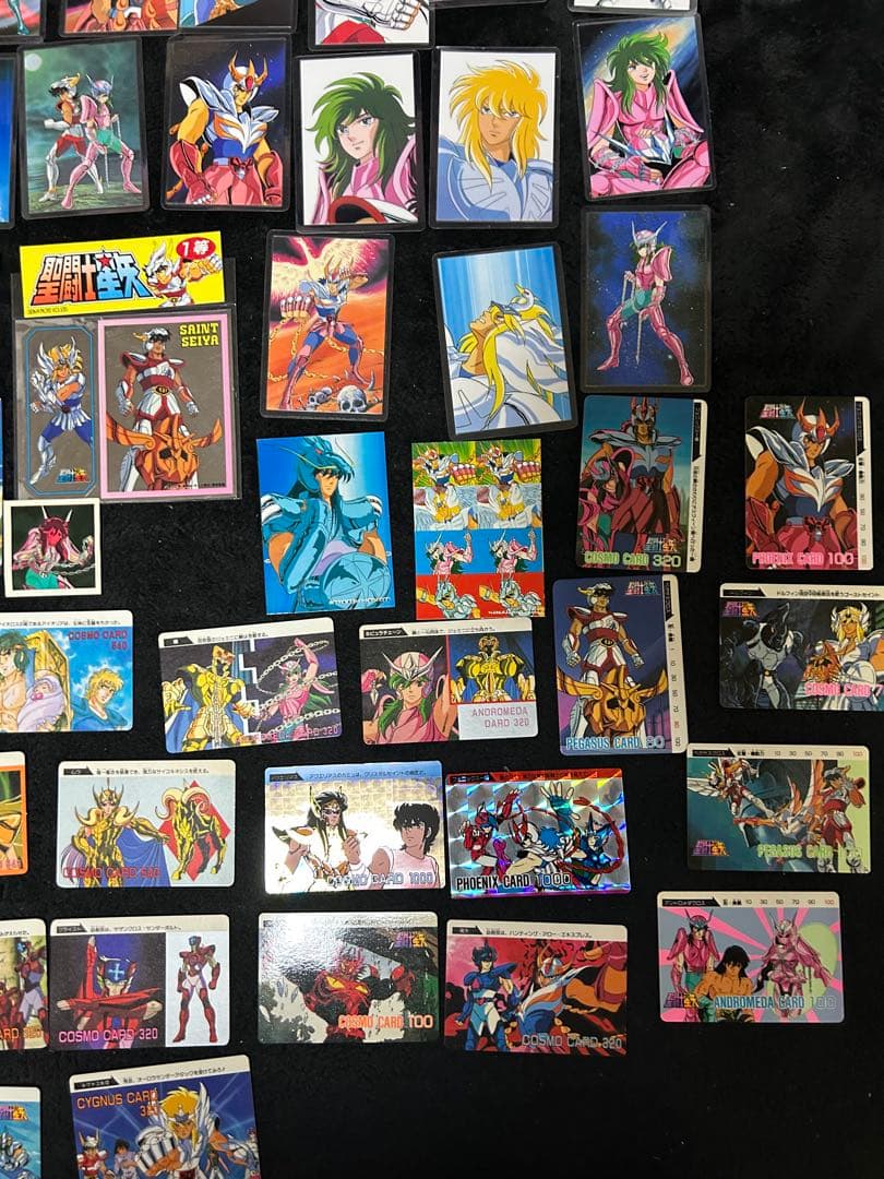 聖闘士星矢 PPカード　ラミネートカード　シール　当時物　レトロ