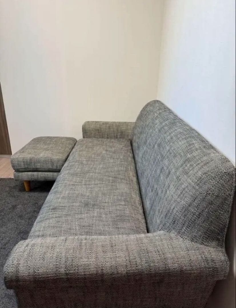 【unico】BOERUM ソファ+ オットマン　引取歓迎@名古屋市