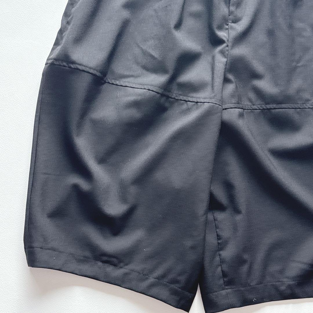 BLACKコムデギャルソン 吊りズボン　サロペット　ベロア　紫黒　サムエルパンツ