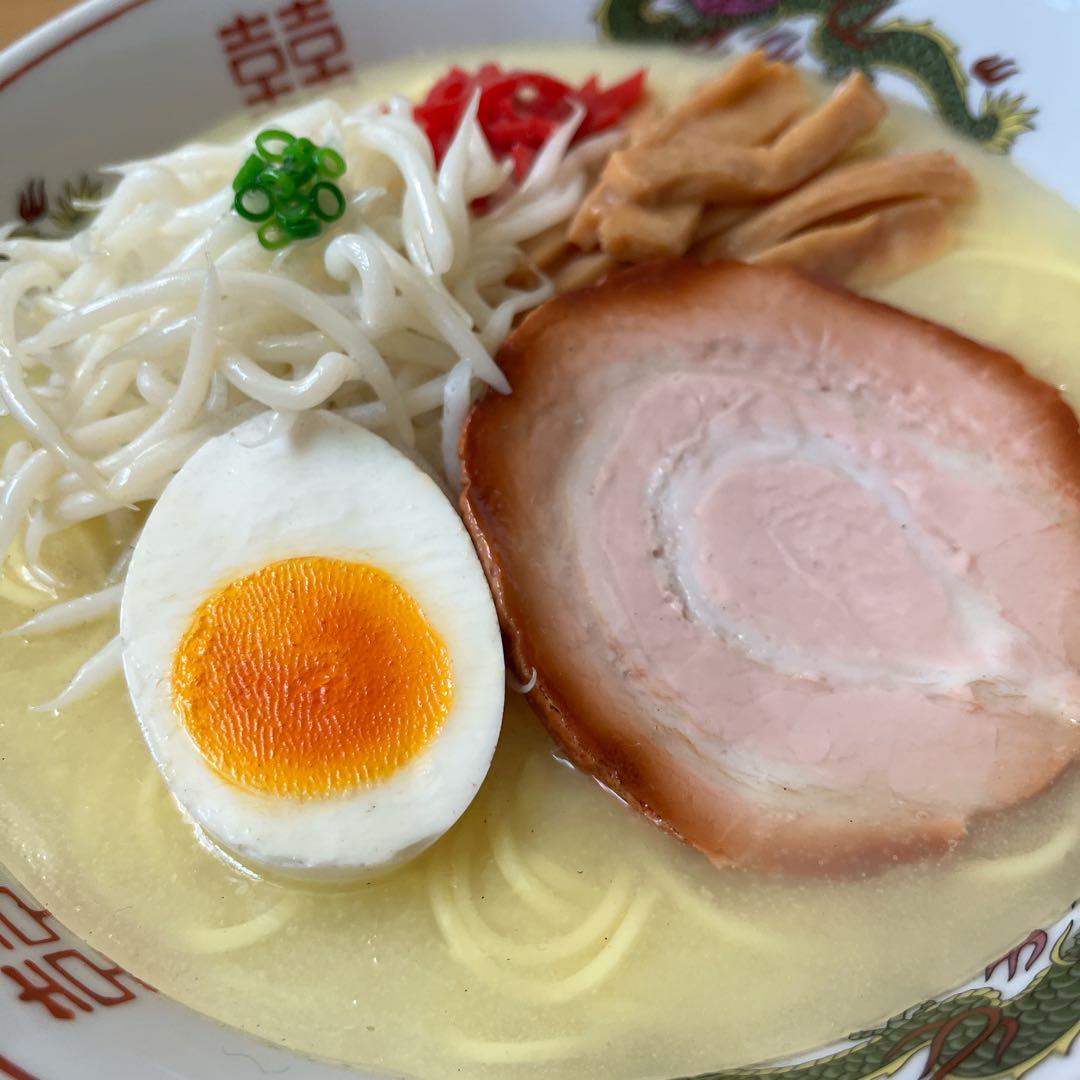 超美品 食品サンプル とんこつもやしラーメン　実物大 Ramen Noodle