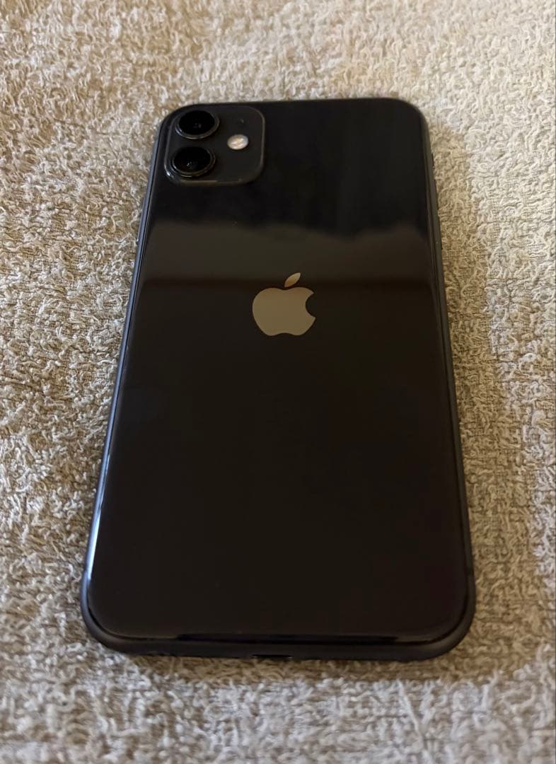 【個人美品】Apple iPhone 11 ブラック128GB バッテリー80%