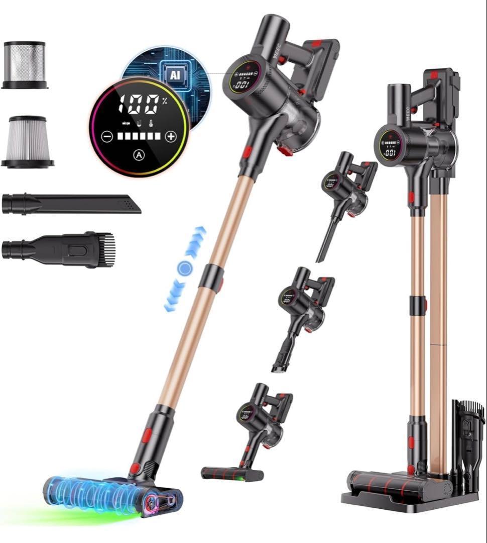 掃除機 コードレス 軽量 サイクロン式 スティッククリーナー2WAY伸縮型パイプ