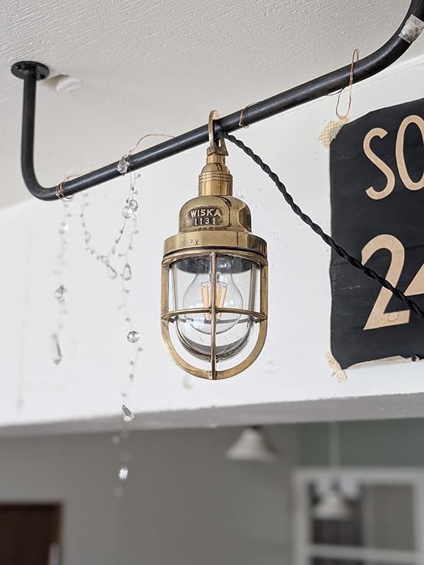 K*y様 ビンテージ WISKA マリンランプ2 工業系 船舶 カフェ